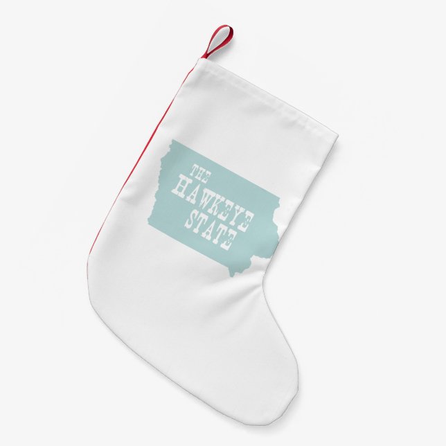 Iowa statlig Mottoslogan Liten Julstrumpa (Framsidan (Hängande))