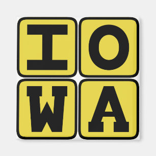 IOWA statliga Iowan Hawkeye Des Moines Magnet