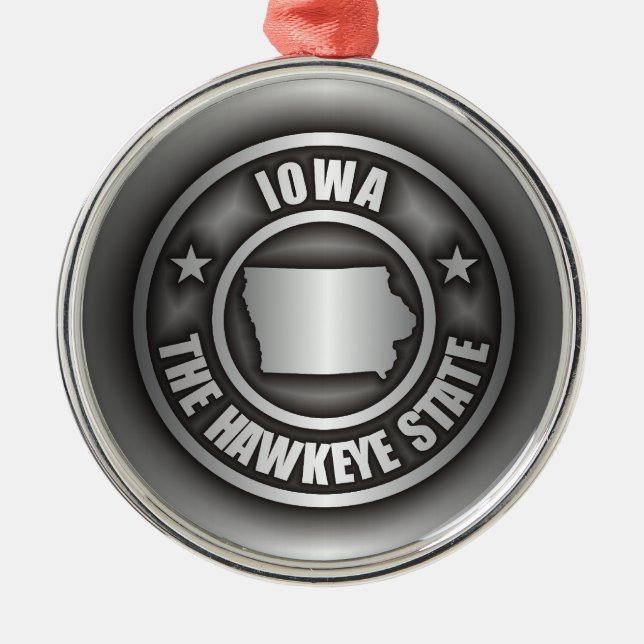 "Iowa Steel" Ornaments Julgransprydnad Metall (Framsidan)