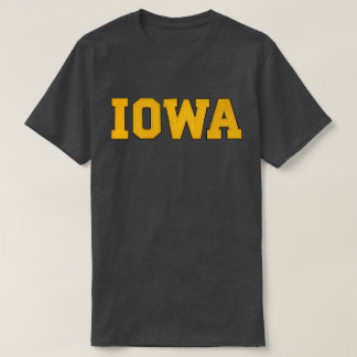 Iowa svart och guld t shirt