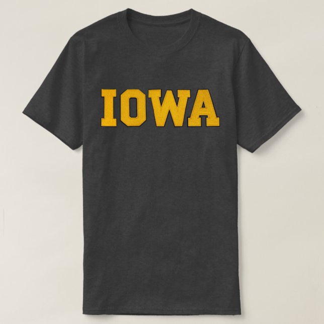Iowa svart och guld t shirt (Design framsida)