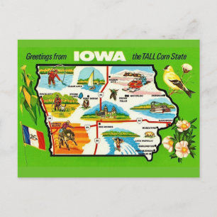 Iowa - Tall Corn State vykort