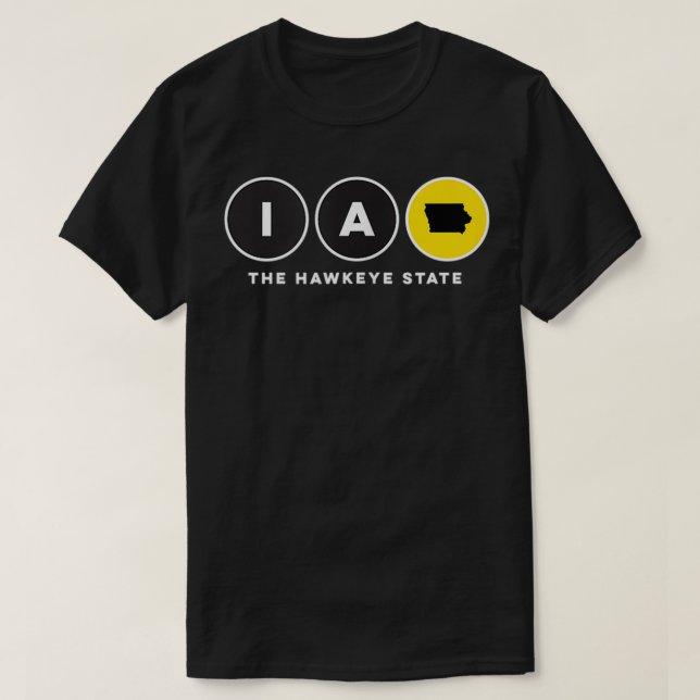 Iowa Tanktopet Hawkeye State Graphic T Shirt (Design framsida)