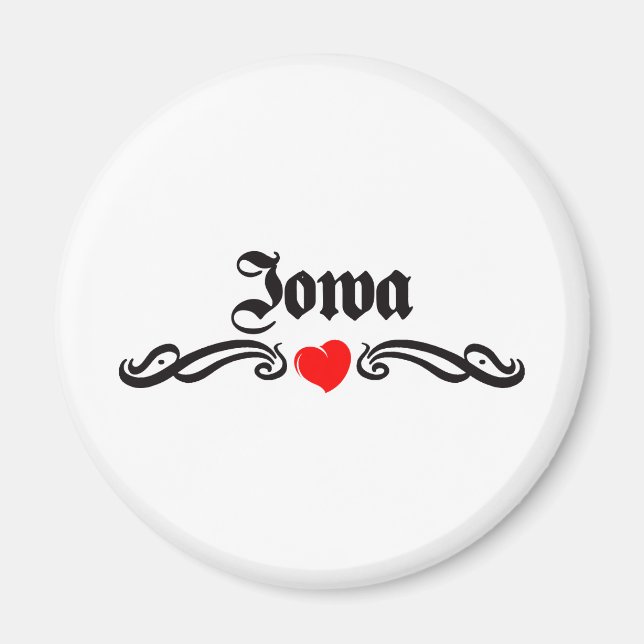 Iowa Tattoo Magnet (Framsidan)