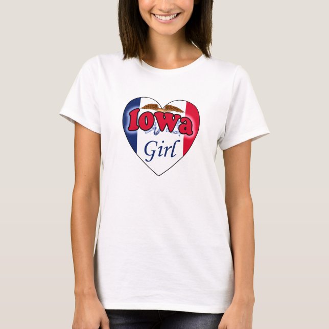 Iowa Tjej T-shirt (Framsida)