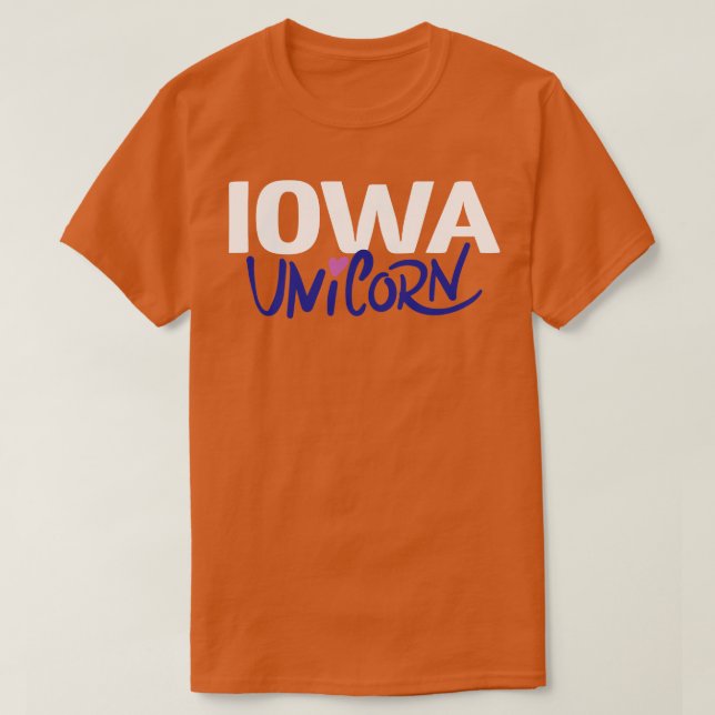 Iowa Unicorn 1 T Shirt (Design framsida)