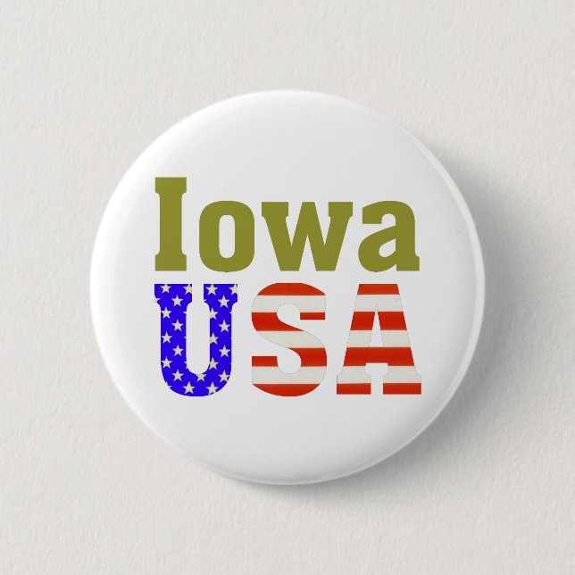 Iowa USA! Knapp (Framsida)