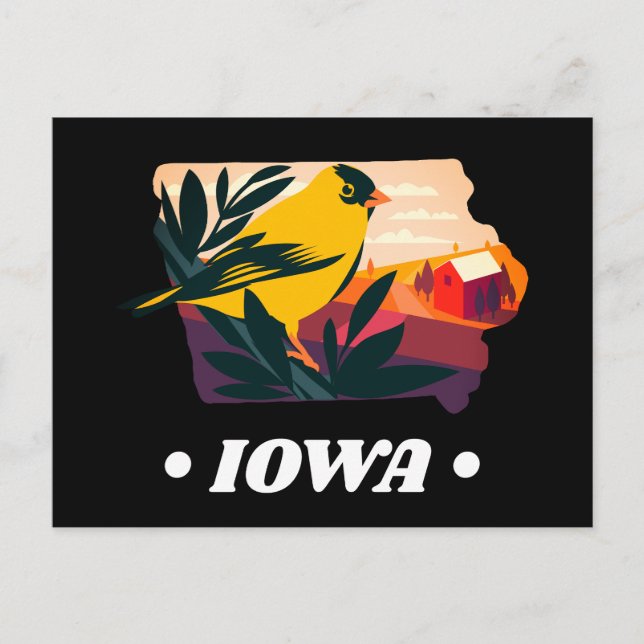 Iowa vycard vykort (Framsida)