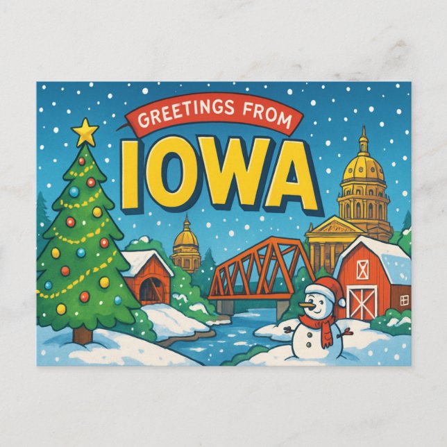 IOWA-vykort Vykort (Framsida)