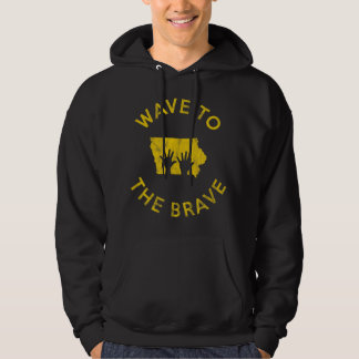 Iowa Wave till det Modiga barnsjukhuset i fotbolle Hoodie