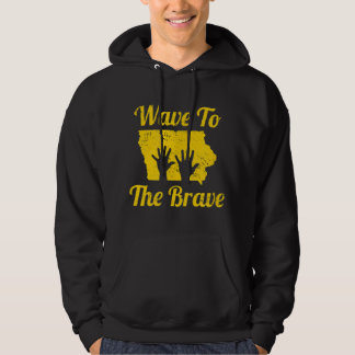 Iowa Wave till Modiga sjukhuset Hand Wave Hero Hoodie