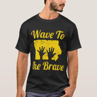 Iowa Wave till Modiga sjukhuset Hand Wave Hero T Shirt