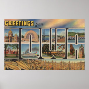 IowaLarge brev ScenesIowa Poster
