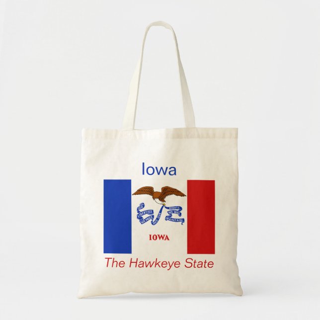 Iowan Flagga Bag Tygkasse (Framsidan)