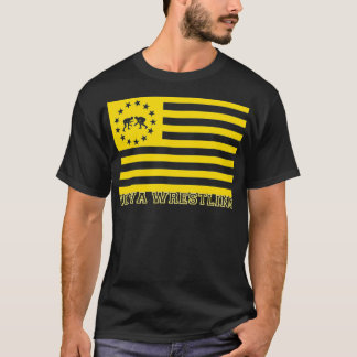Iowan USA flagga Wrestler Fläkt Hawkeye State Iowa T Shirt
