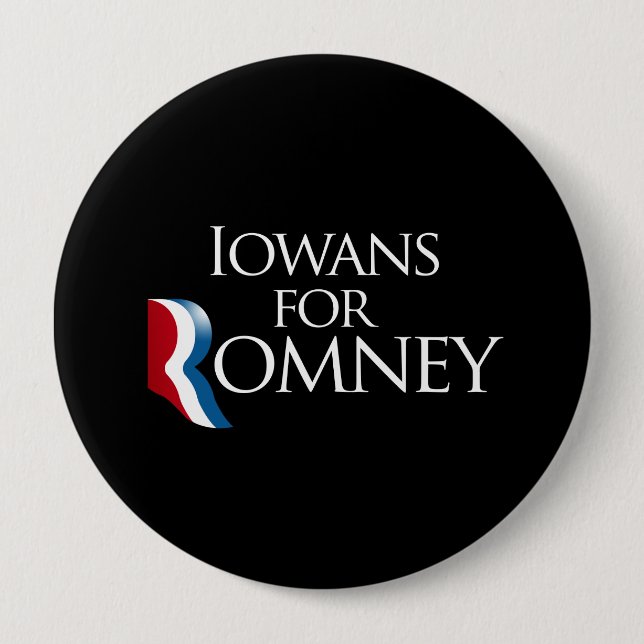 Iowans för Romney - .png Knapp (Framsida)