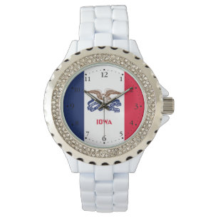 Iowas delstatsflagga armbandsur