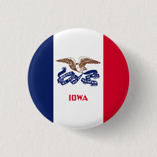 Iowas delstatsflagga knapp