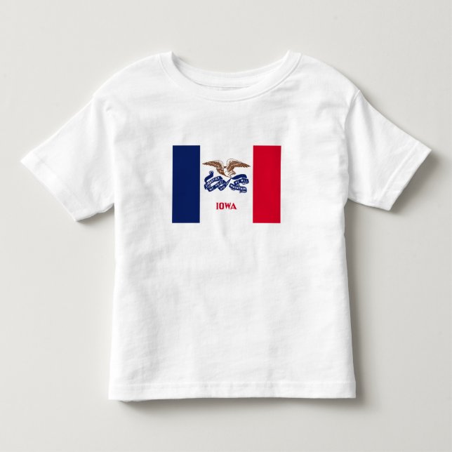 Iowas delstatsflagga t shirt (Framsida)