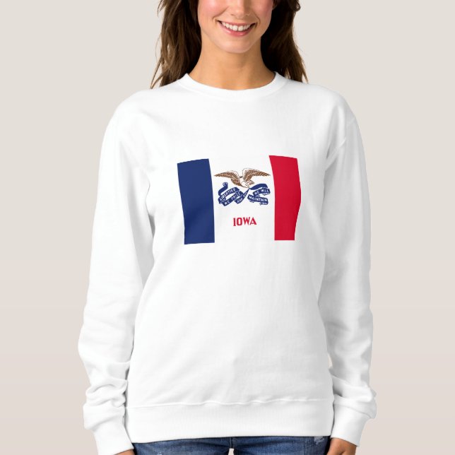 Iowas delstatsflagga t shirt (Framsida)