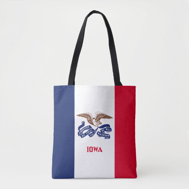 Iowas delstatsflagga tygkasse (Framsida)
