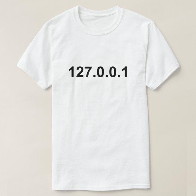 IP för lokal värd T-shirt (Design framsida)