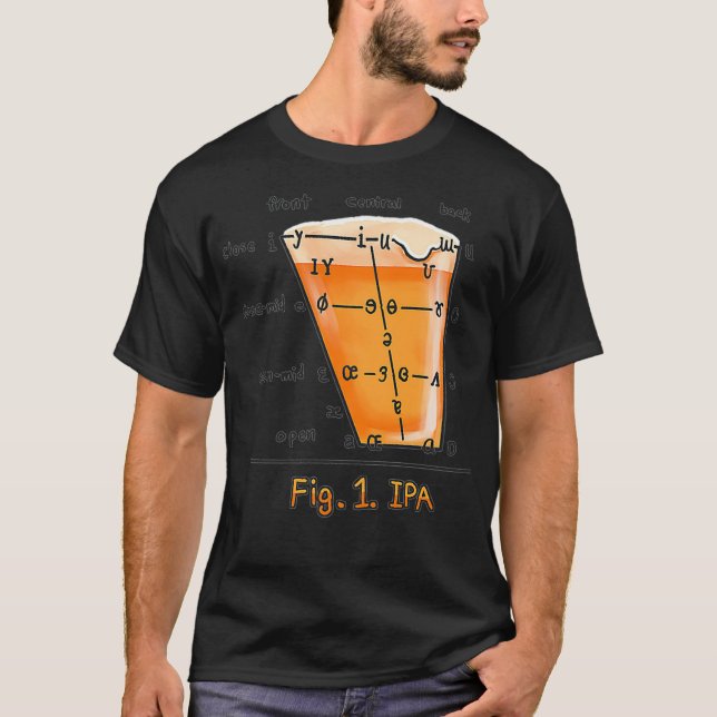 IPA Linguistics Funny Internationell Phonetic Alph T Shirt (Framsida)