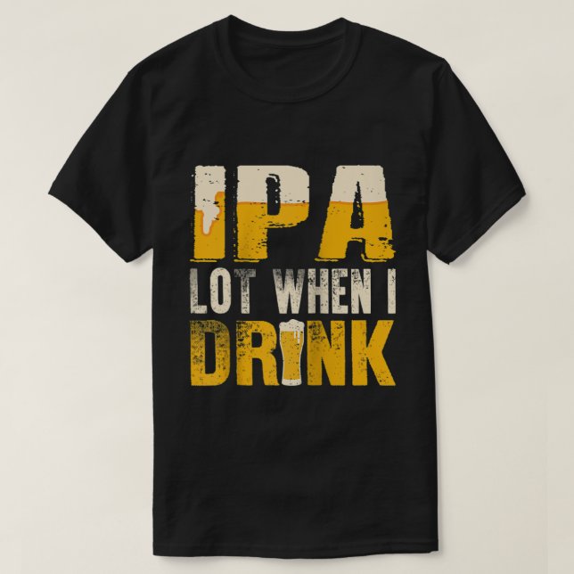 IPA Lot när jag dricker lustigt öl Raglan Ba T Shirt (Design framsida)