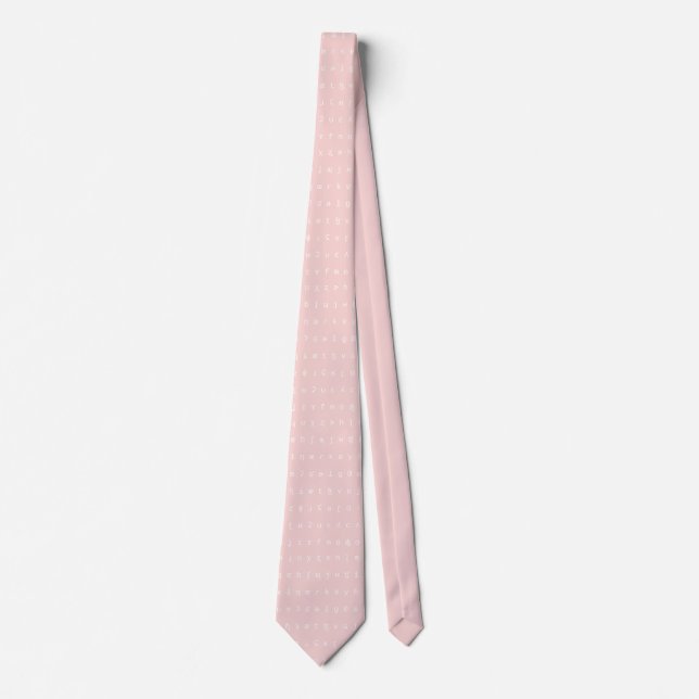 IPA-tie - rosor och vit Slips (Framsida)