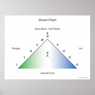 IPA-vowelldiagram Poster