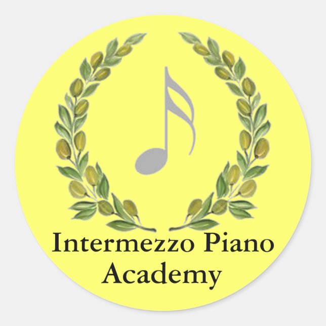 IPAcrestalt, Intermezzo Piano, Academy Runt Klistermärke (Framsida)