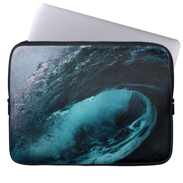 Ipad-fodral med design i form av havsvågor laptop fodral (Framsidan)
