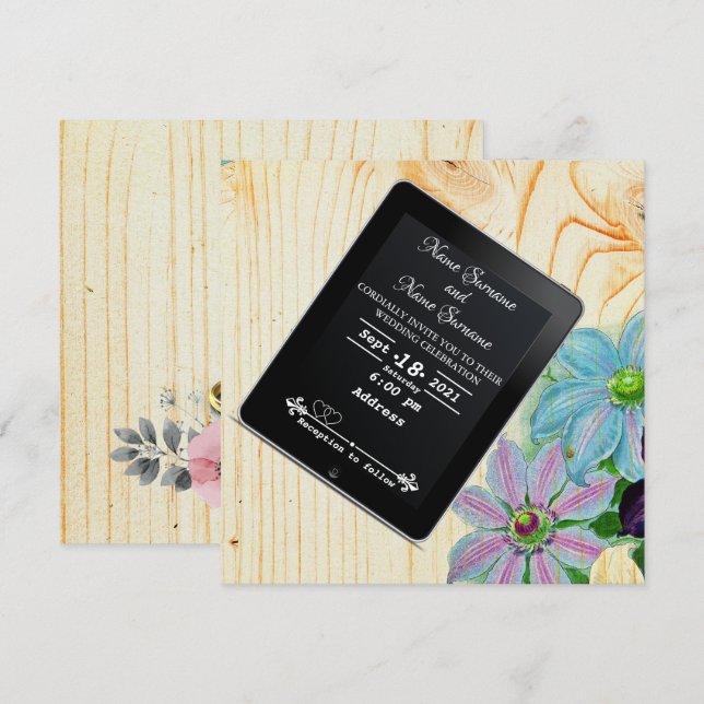 Ipad Inbjudningar (Fram/baksida)