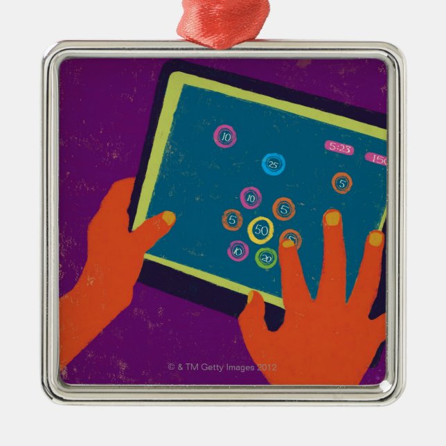 iPad Julgransprydnad Metall (Framsidan)