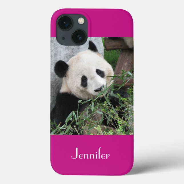 iPad Mini Retina Case Giant Panda Rosa Background (Baksida)