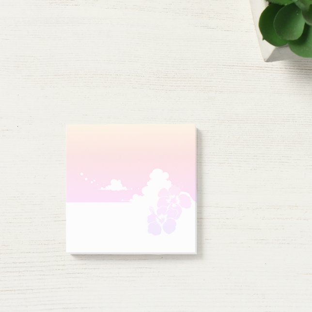 Ipanema Beach Hibiscus Sky Post-it Block (Skapare uppladdad)