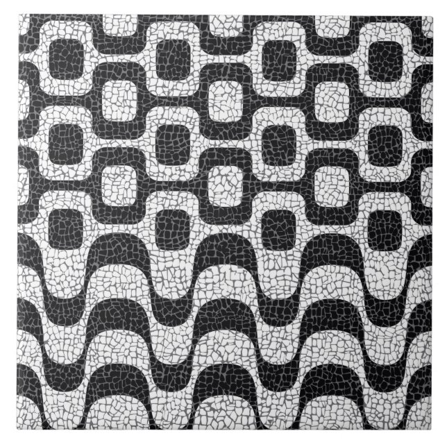 Ipanema / Copacabana Boardwalk Kakelplatta (Framsidan)