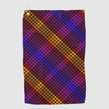 Ipanema färg cirklar på svart, formande fyrkanter