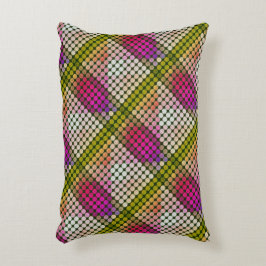 Ipanema färg stil i upprepade knappar och former prydnadskudde