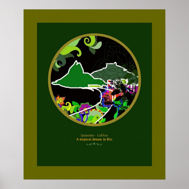 Ipanema för väggar poster (Framsidan)