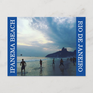 Ipanema futbol sunset vykort