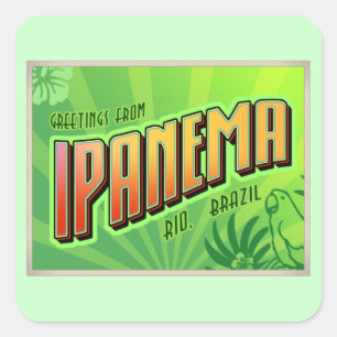 IPANEMA FYRKANTIGT KLISTERMÄRKE