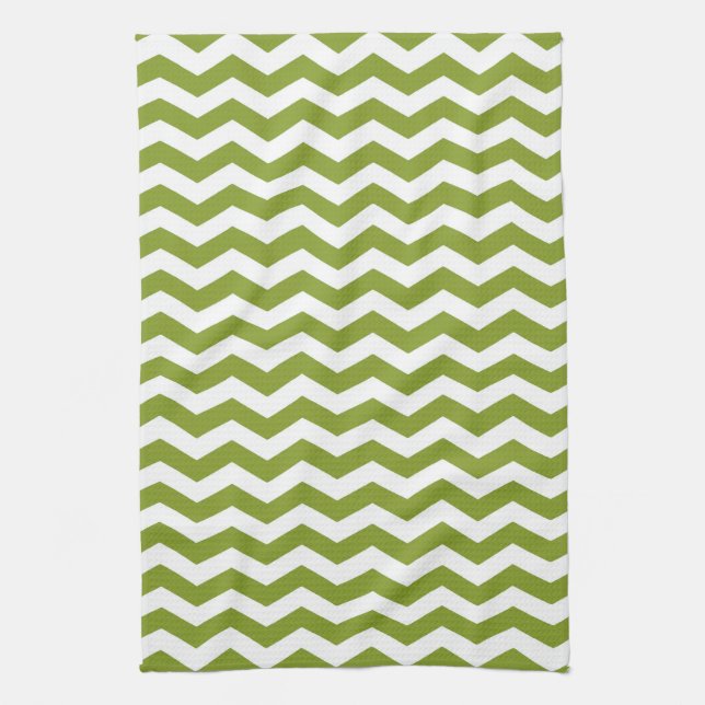 Ipanema Green Wave Chevron Kökshandduk (Vertikal)