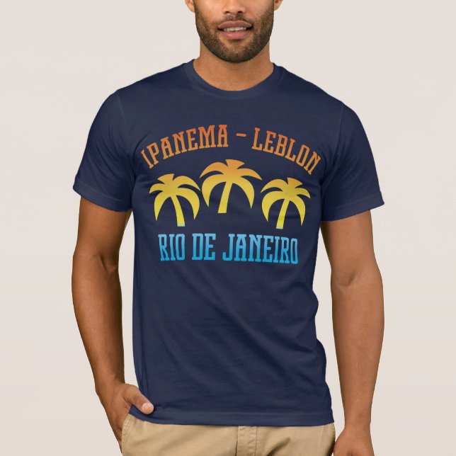 Ipanema Leblon gömma i handflatan Rio T Shirt (Framsida)