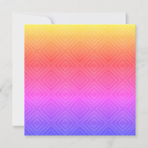 Ipanema Rainbow Hypnotic Diamond Modern Pop Art Anteckningskort