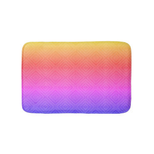 Ipanema Rainbow Hypnotic Diamond Modern Pop Art Badrumsmatta