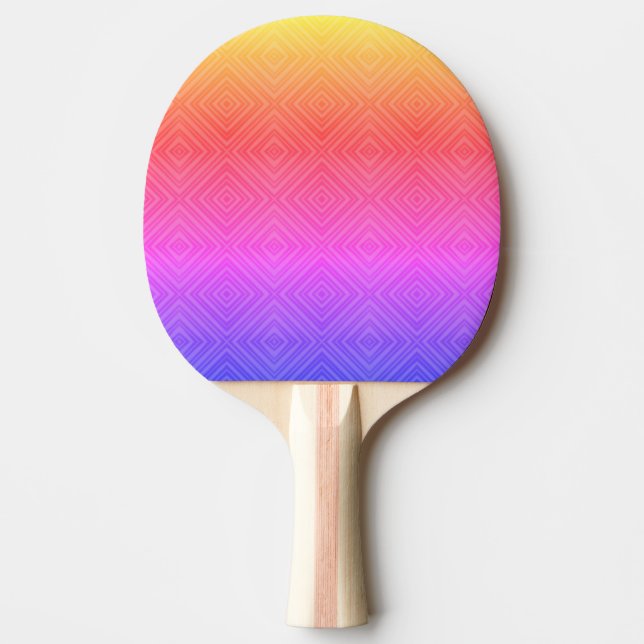 Ipanema Rainbow Hypnotic Diamond Modern Pop Art Pingisracket (Framsidan)