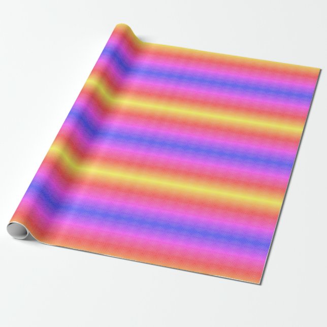 Ipanema Rainbow Hypnotic Diamond Modern Pop Art Presentpapper (Utrullad)