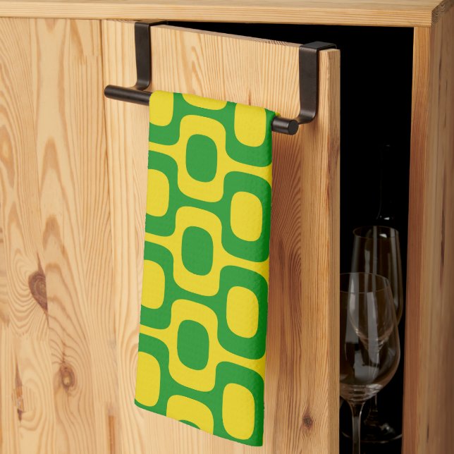 Ipanema Sidewalk Pattern, Beach Pattern, Brazil Kökshandduk (Thirds Fold)