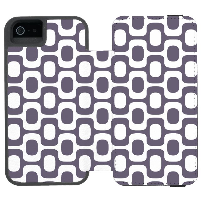Ipanema Sidogångsmönster, Strandmönster, Brasilien Incipio iPhone Wallet Skal (Folio Öppen)